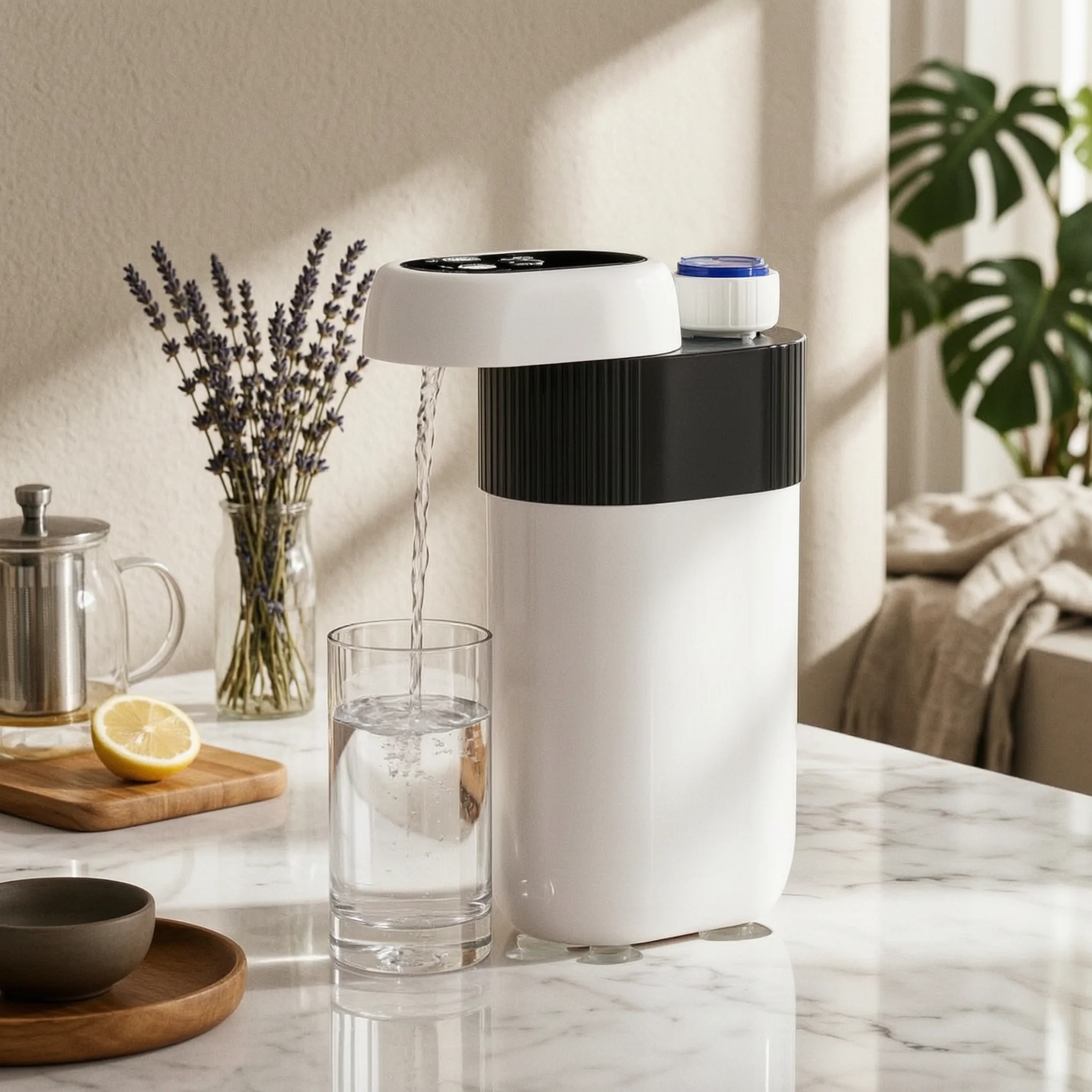 Instant Hot Water Dispenser Compact Portable Water Dispenser with Adapter Food-Grade BPAsafe for Travelers, Hotels, Office