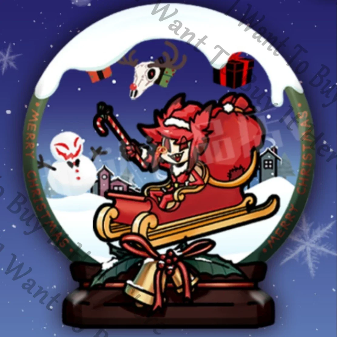 Original Anime Hazbin Hotel Alastor Cosplay Cartoon Magnet Shake Fighter Acrylic Stand Figure Postcard Standing Sign Xmas Gift