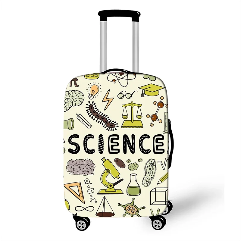 Periodic Table of Elements Luggage Cover for Travel Physics Mathematics Chemistry Suitcase Cover Science Trolley Case Covers