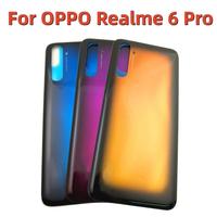 Original For OPPO Realme 6 Pro Glass Battery Cover Back Housing Panel Case Replacement Parts for Realme 6Pro Battery Cover