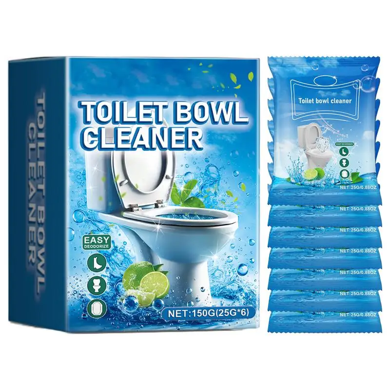 

6 Pcs Toilet Bowl Cleaner Powder Automatic Toilet Cleaner Toilet Cleaner Bathroom Supplies Bathroom Foam Cleaning Powder