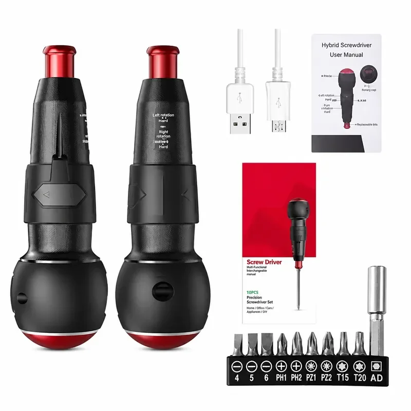 2025 Electric Screwdriver 10 in 1 3.6V Cordless Powerful Rechargeable Set Household Auto PC Repair Tool Kit
