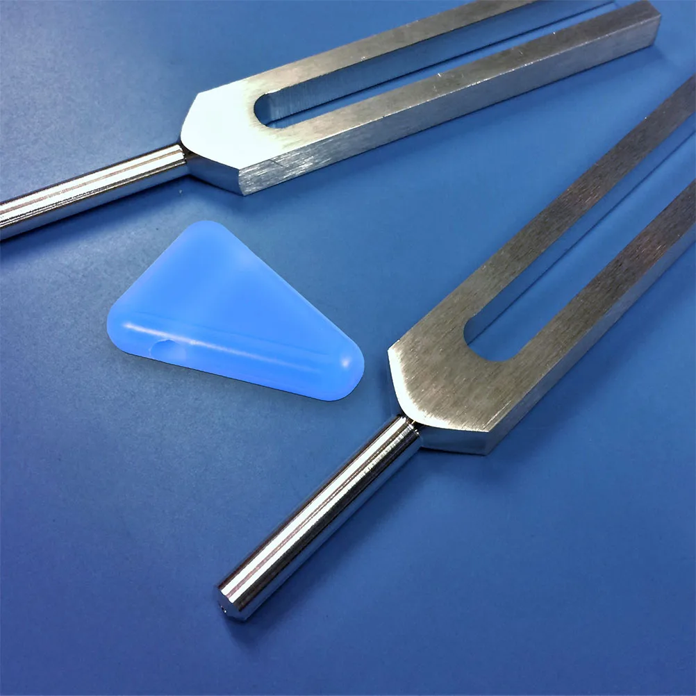 

4 Pcs Tuning Fork Holder Base Musical Instrument Triangle Silicone Silica Gel Block Forks