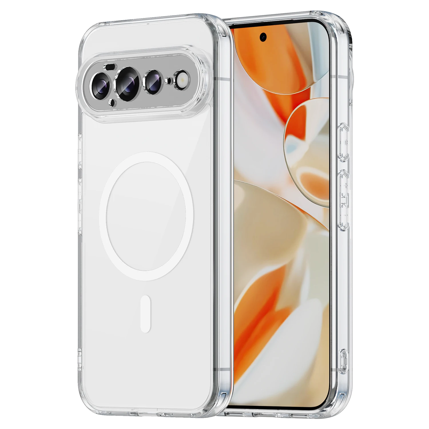 Magnetische transparante telefoonhoes Fundas voor Google Pixel 11 Pro XL Zacht TPU-frame Acryl schokbestendige beschermhoes Fundas