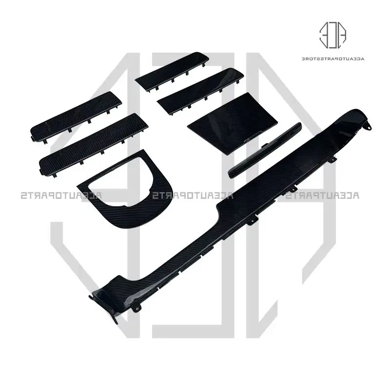 

Dry Carbon Fiber Car Central Control Cover For Mercedes-Benz G-CLASS G500 G63 W464 Door Panel Dashboard Interior Trim