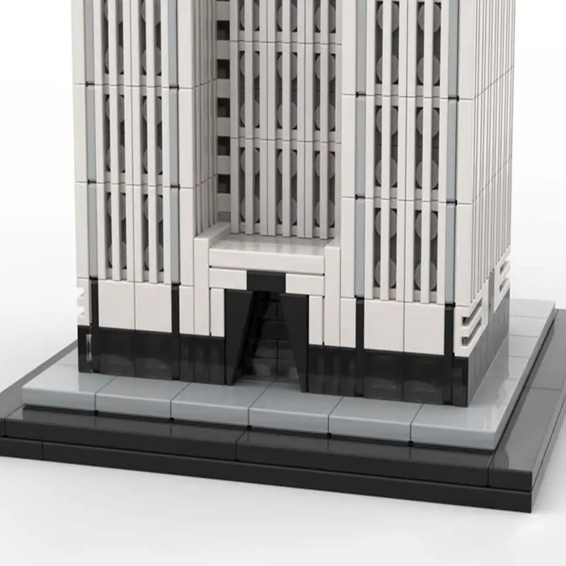 MOC-Ensemble de blocs de construction d'architecture pour enfants, modèle à l'échelle 1:800, briques technologiques, vue sur la ville, jouets célèbres, cadeau