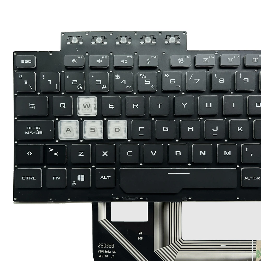 Imagem -04 - Teclado para Asus Tuf Fx506u Fx506ih Fx506l Fx506li Fa506 Fa506qm Fx706 Fx706u Fx706ii li Fa706 Fa706ih ii