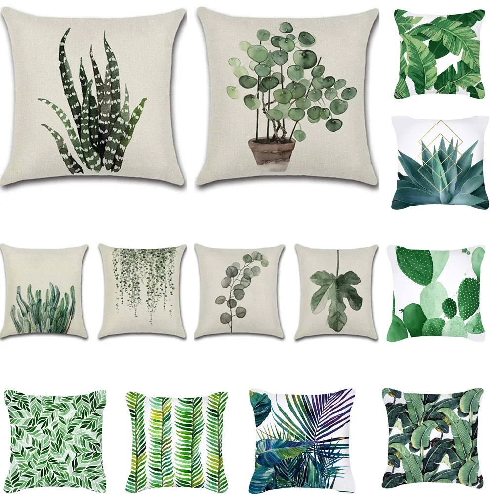 Juego de almohadas de decoración de plantas de polímero de Aloe Vera Eye Fairy, Suscats, dormitorio, coche, cama, silla de Roming, funda de oficina