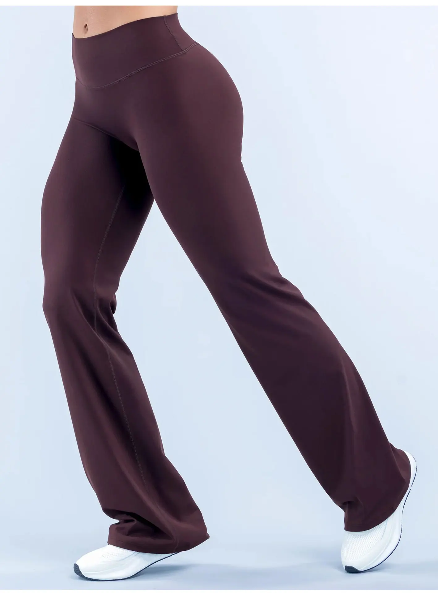 Logo New Arrival  Women High Waist Butt Lifting Yoga Pants Loose Straight Leg Running Fitness Sports Outdoor Yoga Long Pants