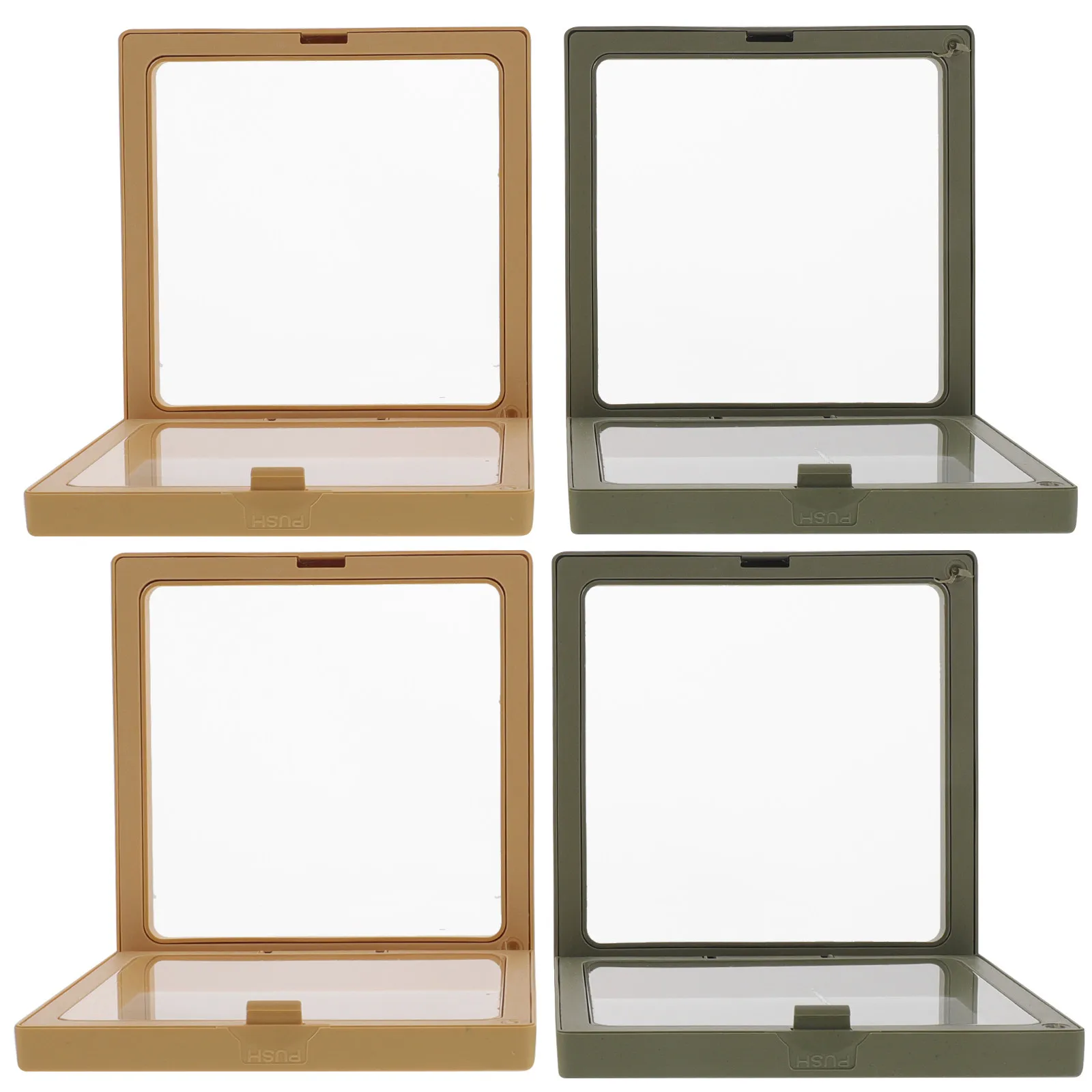 

Набор из 4 прозрачных настольных подставок для украшений: уникальные держатели для колец, органайзеры для ювелирных изделий