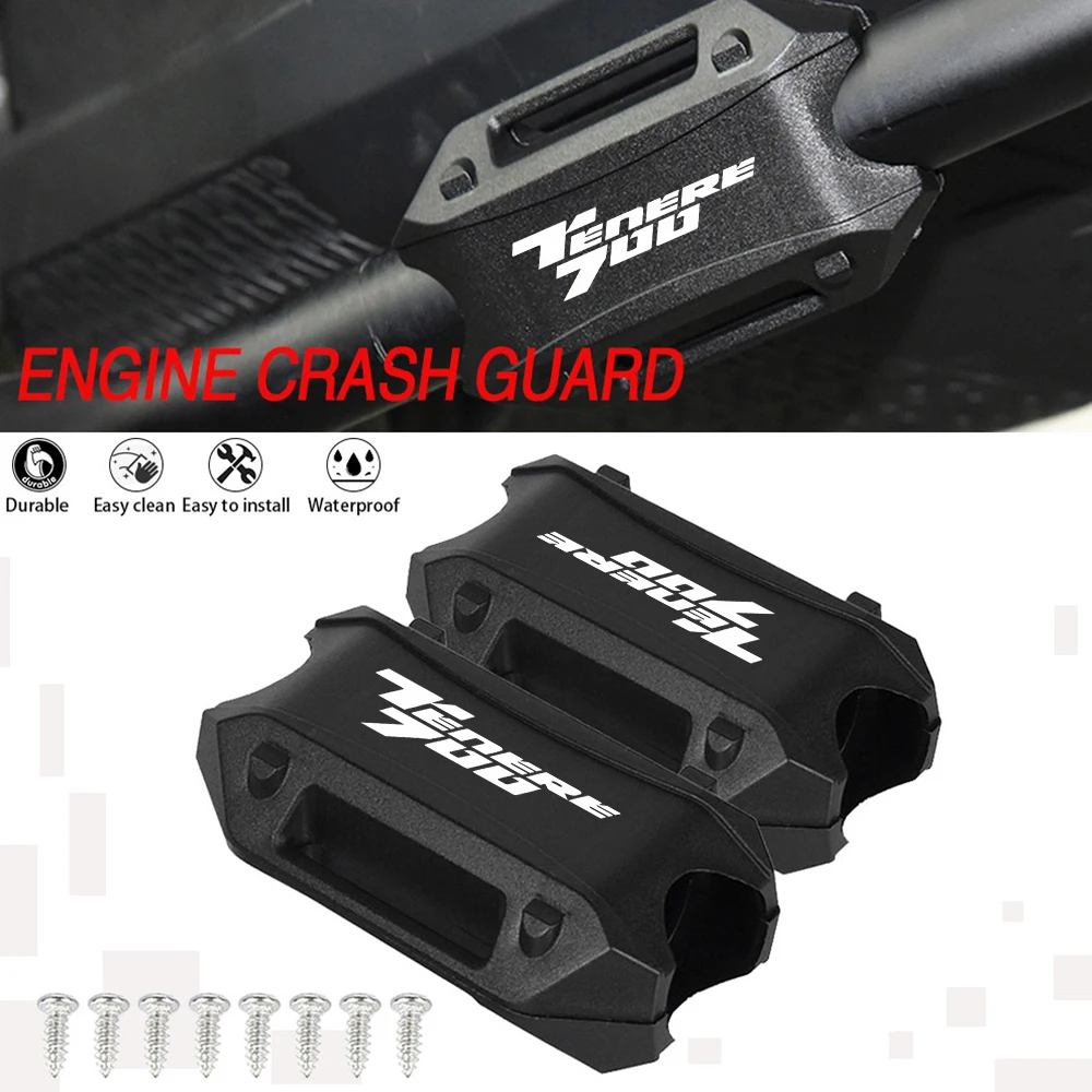 For Yamaha Tenere 700 Tenere700 T7 Rally World Raid 21 2022 2023 Motorcycle Bumper Engine Guard 25MM Protection Block Crash bar