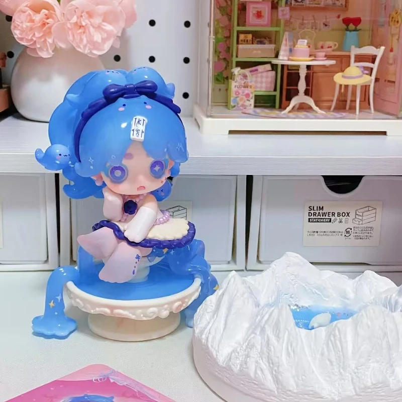 

Оригинальная коллекционная фигурка Keeno Miracle Feast 4-й серии в закрытой упаковке, кавайная девочка, декор для рабочего стола, подарки для девочек, таинственная коробка