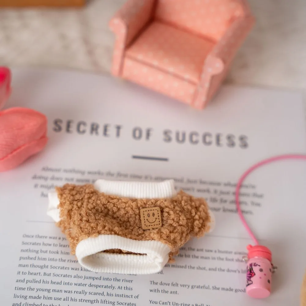 

For Labubu Doll Clothing Cute Sweater Set 17cm Clothing Shoes Doll DIY Accessories Training Sitting Party Games Toys Gifts