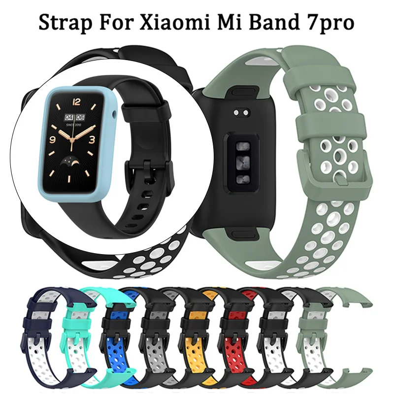 Silicone Strap For Xiaomi Mi Band 7 Pro Replacement Wristband Smart Watch Bracelet For Mi Band 7 Pro Straps Accessories