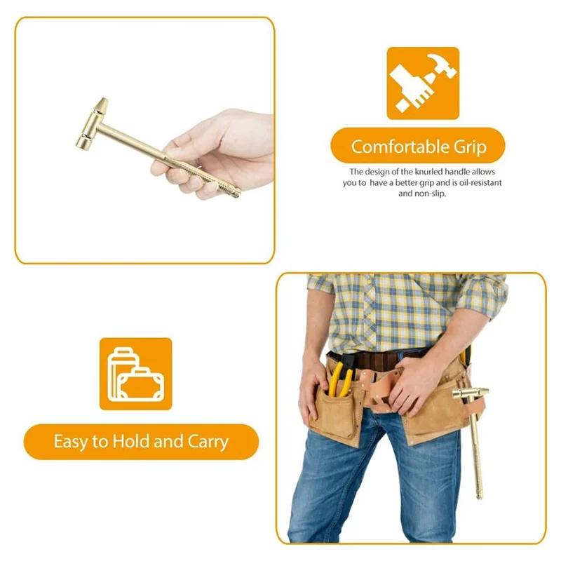 

Ultra Anti-Rust Copper Hammer And Screwdriver Hand Tool, Screwdriver Hammer Is Perfect For Opening Walnut Repair Drone Phones