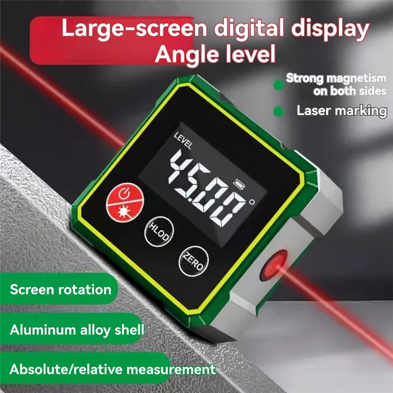 AT43-مقياس الميل المحمول بالليزر الإلكتروني بشاشة كبيرة وشاشة عرض رقمية مقياس الميل المحمول #3