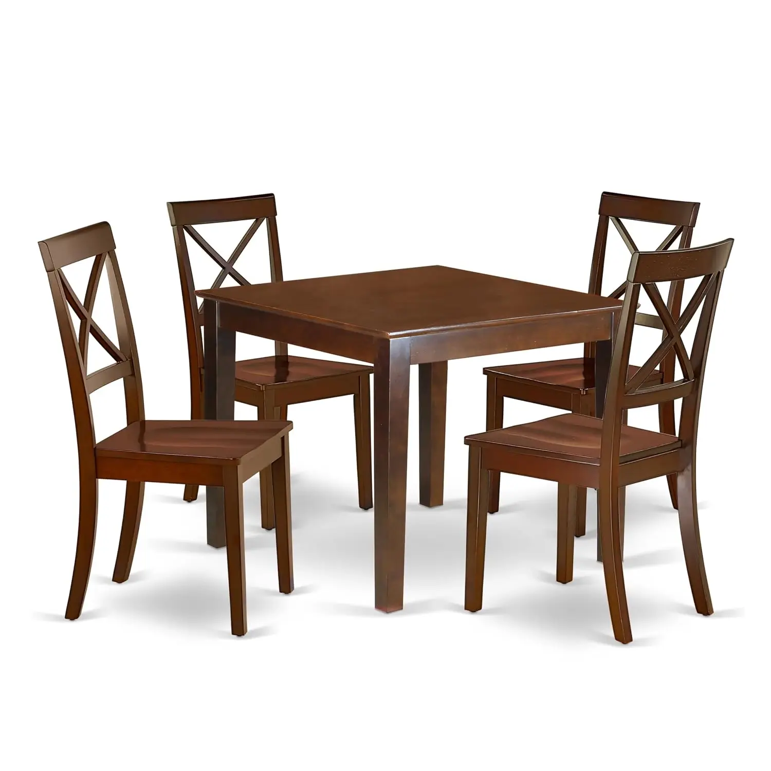 5 Piece Dining Table Set for 4 Includes a Square Kitchen Table and 4 Dining Room Chairs, 36x36 Inch,, Customized