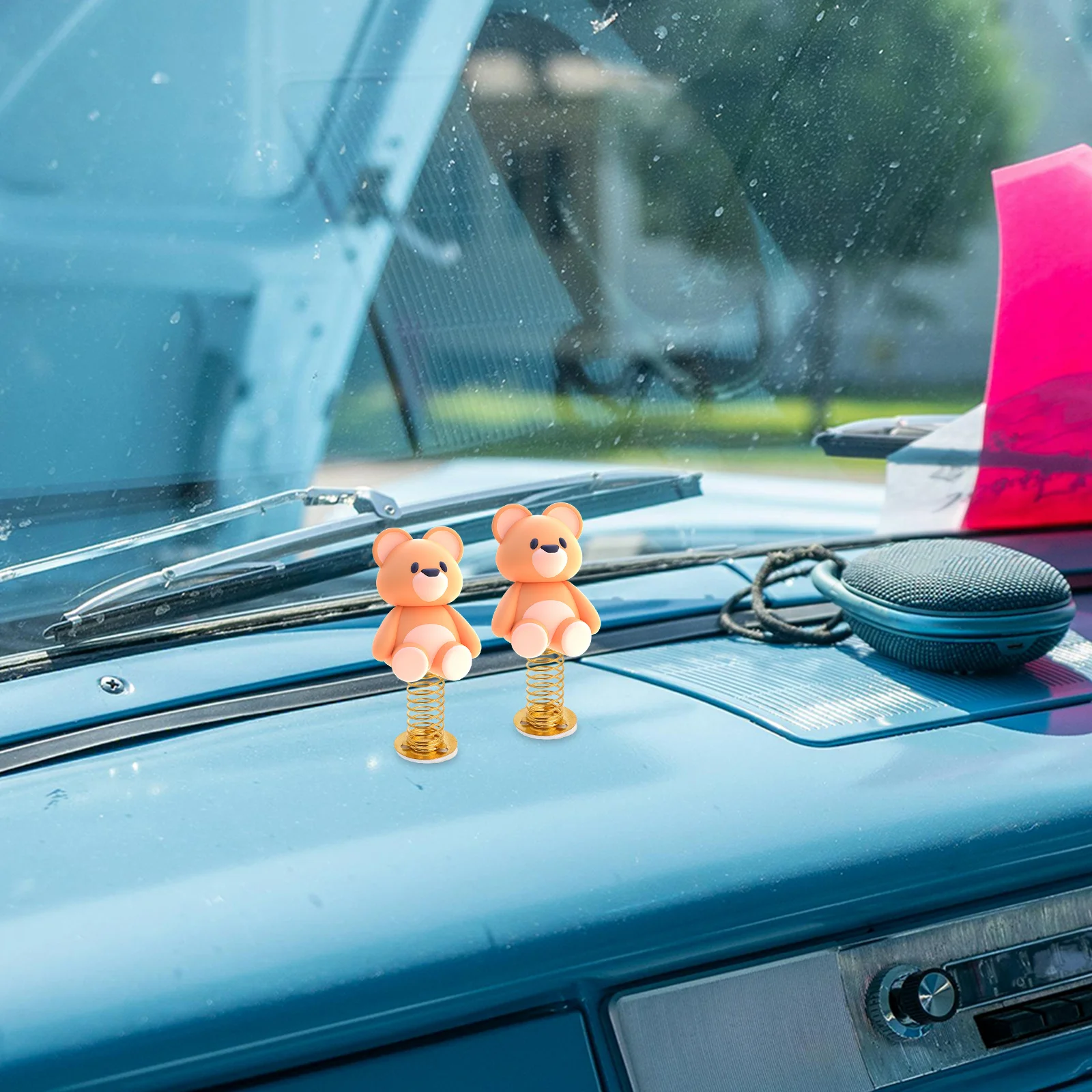20 pezzi che scuote la testa base a molla supporto per cruscotto in metallo leggero per accessori per ornamenti per auto artigianali con testa Bobble fai-da-te