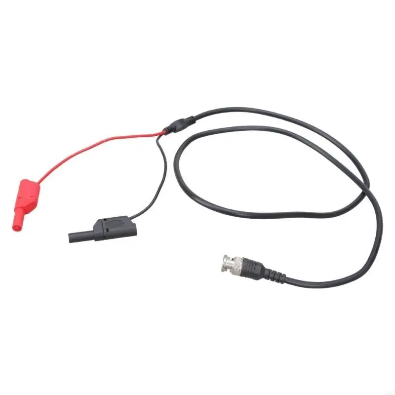 L43A Stackable BNC Male To Double Banana Plugs Test Leads Probes Oscilloscope Cable