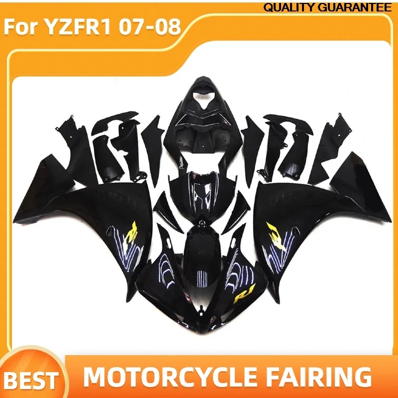 

Black Street Sport Fairing set For YAMAHA 2007 2008 YZFR1 YZF R1 07 08 YZF R1 Aftermarket Rebuild Fairins