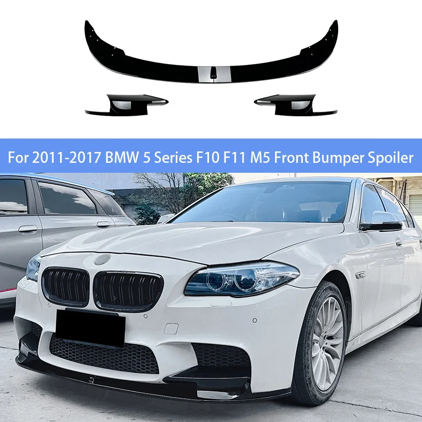 

For 2011-2017 BMW 5 Series F10 F11 M5 Front Bumper Spoiler Lip Canard Side Corner Cover Body Kit Exterior Diffuser Splitter