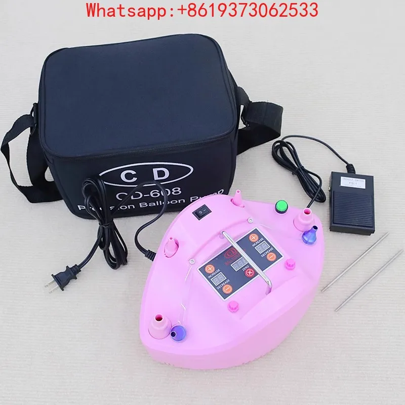 

Электрический насос для надувания шаров с функцией точного дозирования и таймером, многофункциональное устройство для надувания шаров с мультяшными насадками