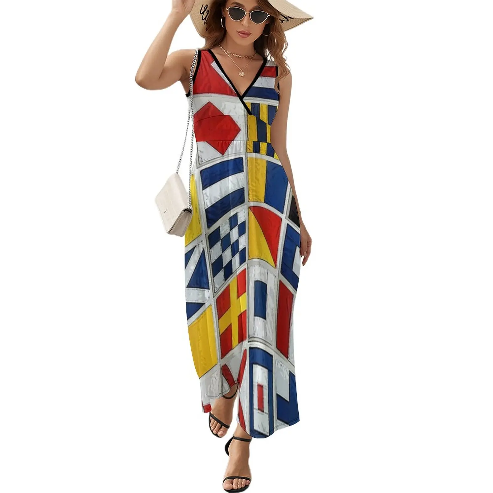 

flag Sleeveless Dress women clothing 2023 new arrivals elegant chic women dresses promotion