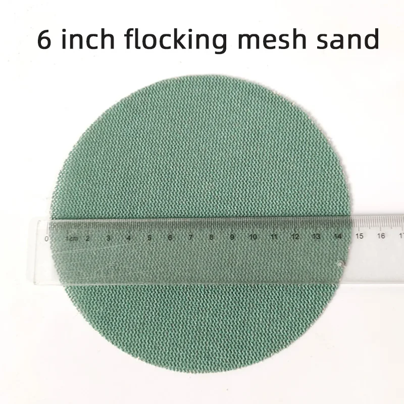 6 Inch 150mm Car Sandpaper Mirka Mesh Sand Round Flocking Sheet Polishing Putty Vacuum Self-Adhesive Sheet for Smooth Finishes