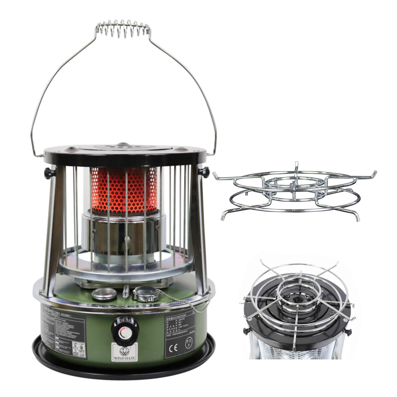 Liftable Kerosene Stove Home Outdoor Camping Barbecue Ice Fishing Kerosene Heating Stove Extremely Cold Weather Oil Stove