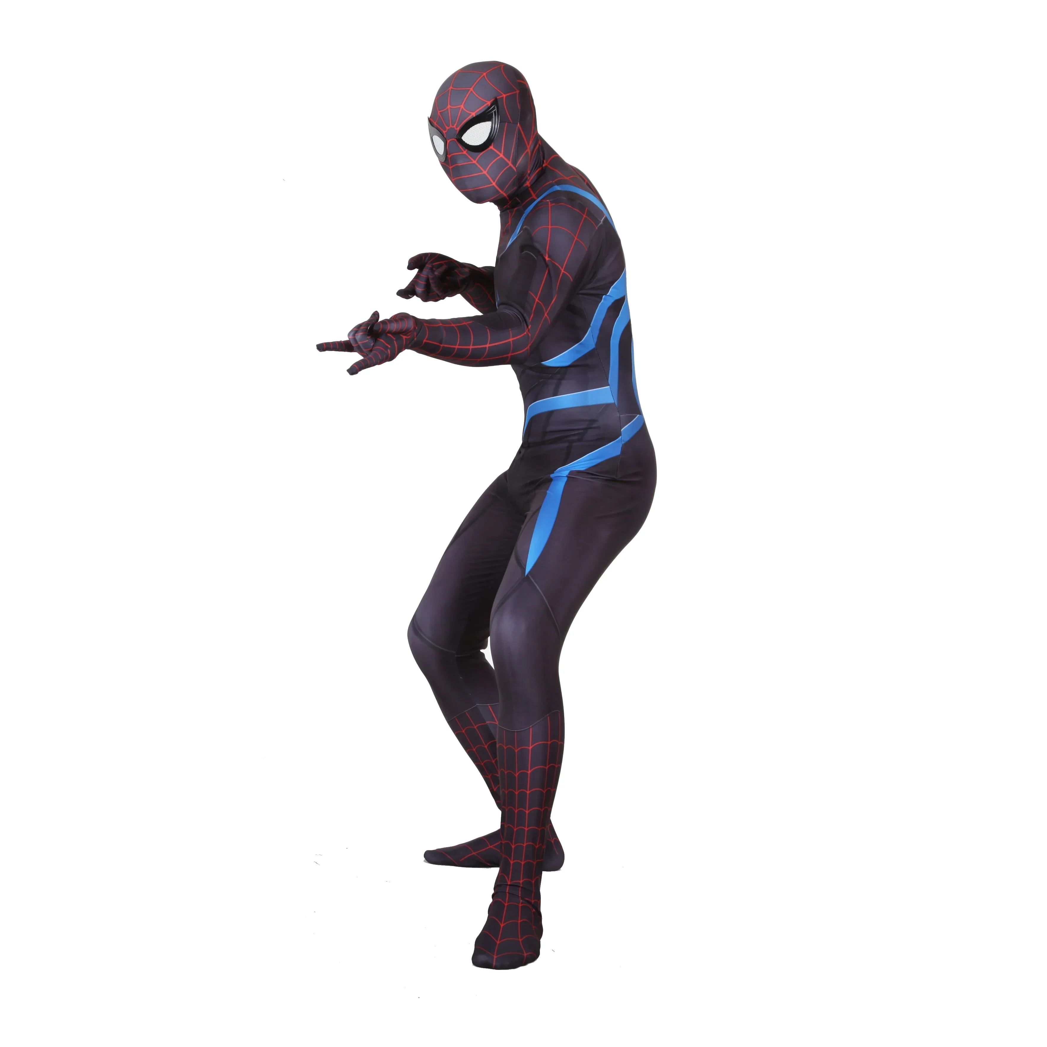 PS4 Secret Suit Spiderman Cosplay Spandx z nadrukiem 3D PS4 superbohater Cosplay kostium na Halloween body Zentai stroje pająka