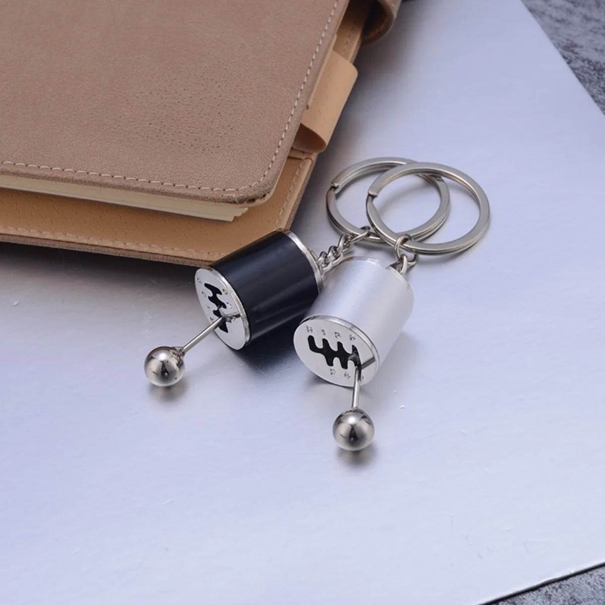 Racing Manual Gear Shift Keyring Mini Car Gear Stick Pendant Key Chain Auto Driver Birthday Mini Present For Him Car Collectors