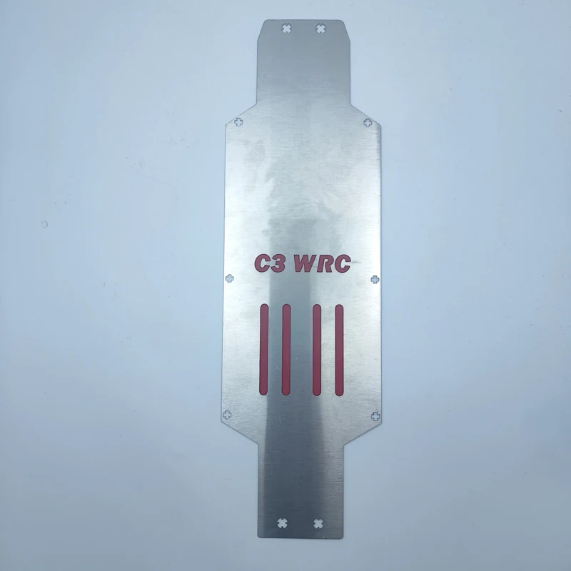 

1PCS Chassis Guard Plate Stainless Steel Bottom Protection Cover Under Protector Modified Parts for MJX 7303 RC Racing Car Model