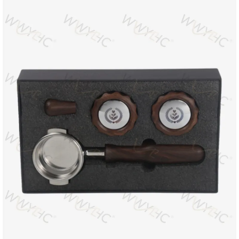 Suitable for Coffee Machine Walnut Bottomless Handle Accessories Solid Wood Knob Pull Rod Walnut Kit