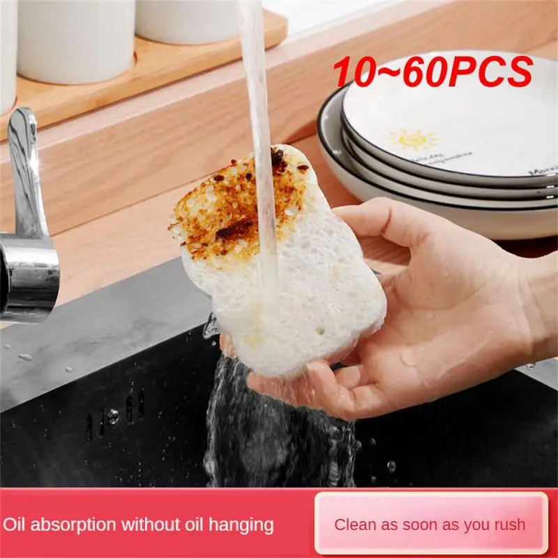 10~60PCS Kitchen Cleaning Dishwashing Wipe 7 Kinds Of Patterns Washing Dishes 7.5×9.8 Household Cleaning Tools