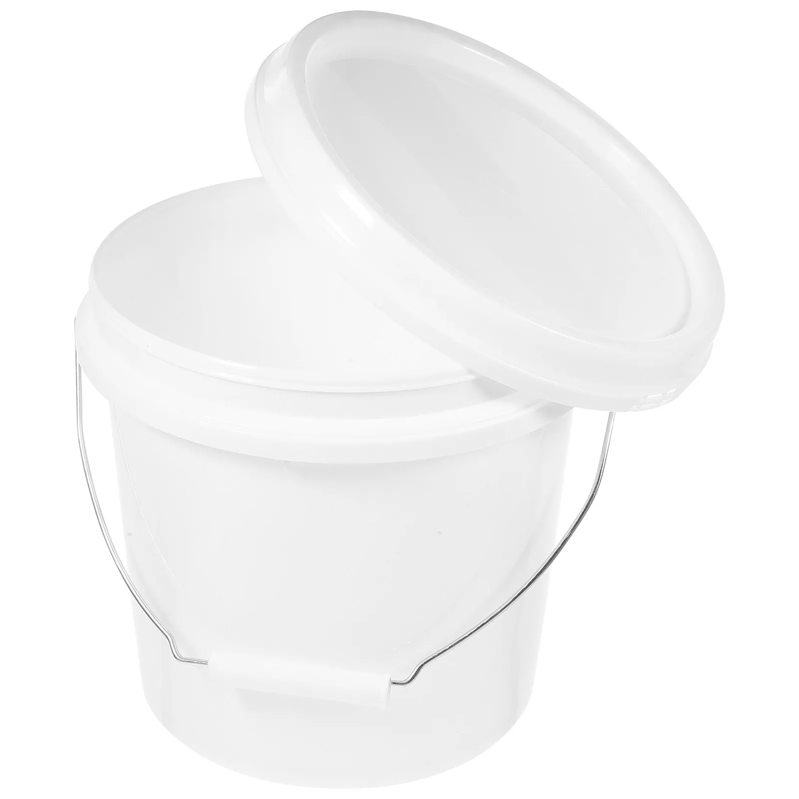 Paint Storage Bucket with Lid Plastic Reusable Hard Compact Hand-Held Container for Mixing Storing Varnish Pigment