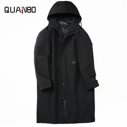 Men's Casual  Long Trench Plus Size 5XL 6XL 7XL New Arrival Autumn Spring Designer Fall Jackets Men Fashion Hooded Fat Coat