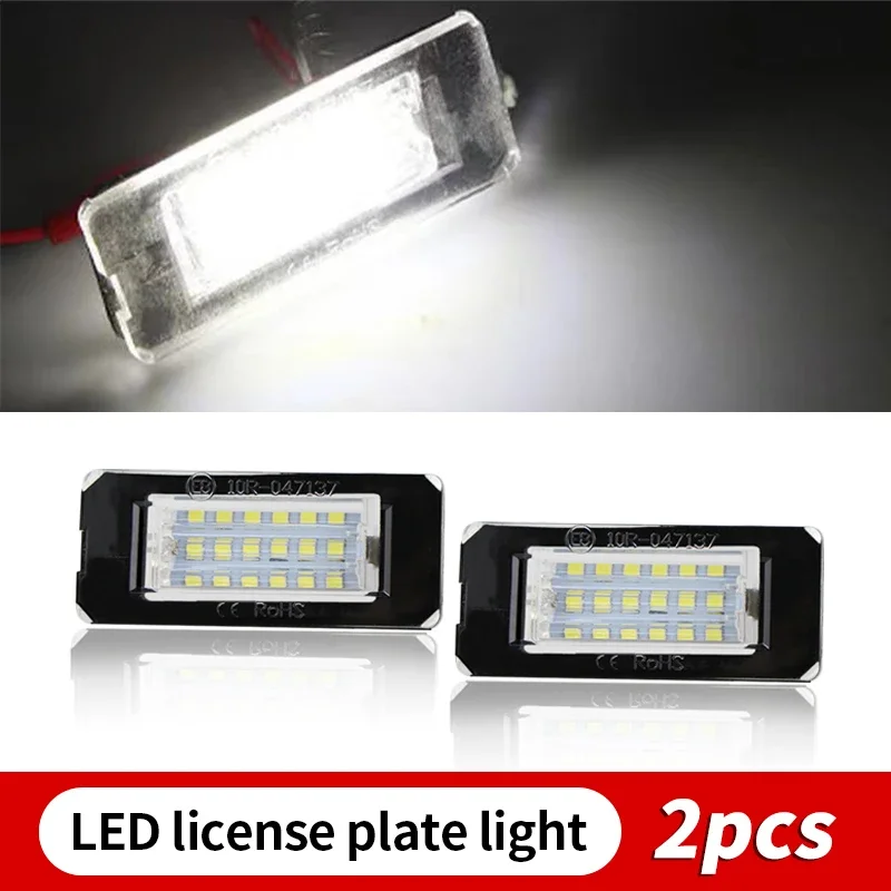 2PCS 12V Canbus For Mini Cooper R56 R57 R58 R59 R50 R52 R53 LED License Plate Light White Car Number Lamp Error Free Accessories