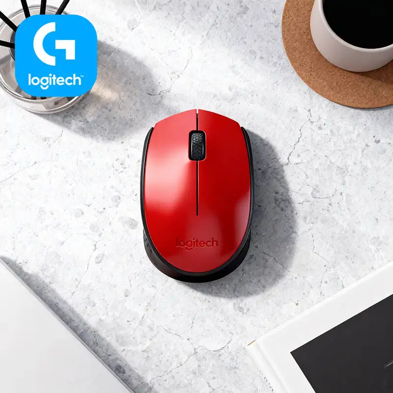 High-Signal Logitech M170 Wireless Optical Mouse 2.4GHz 10m Range 1000DPI for Multi-OS Desktop Office Use
