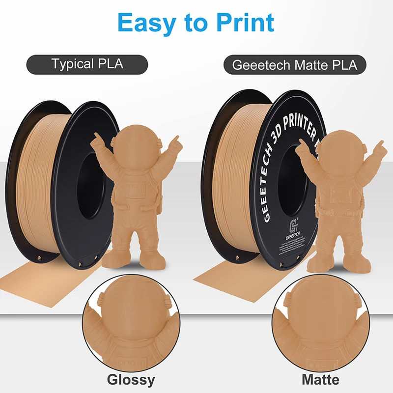 Filament Geeetech 5kg Matowy PLA 1.75mm, Materiał do Drukarek 3D, Kwas Polimilkowy, Matowa Tekstura, Pakowanie Próżniowe — zdjęcie produktu 3