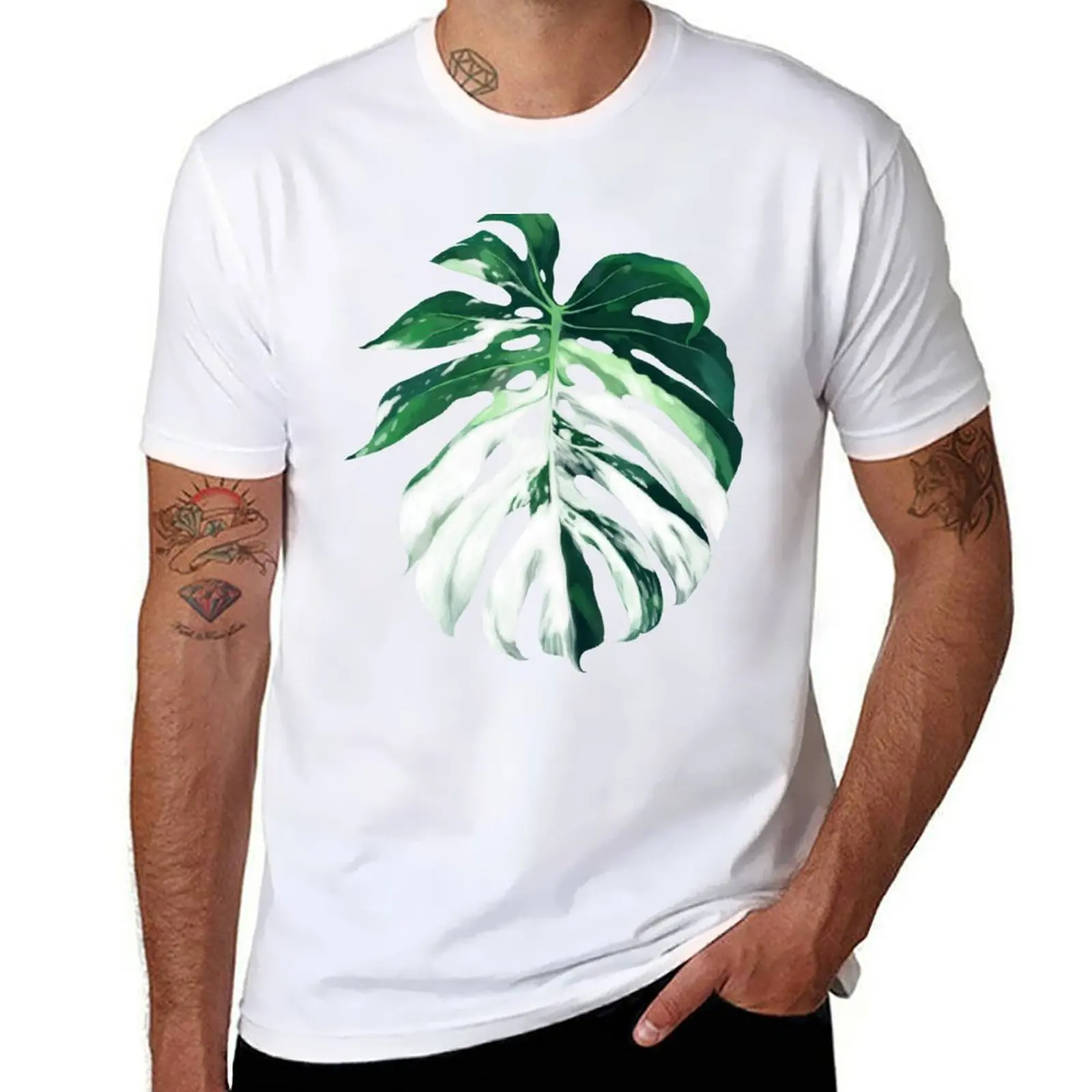 

Monstera Albo Borsigiana in Pink T-Shirt t shirts for man graphic cars funny t shirts man
