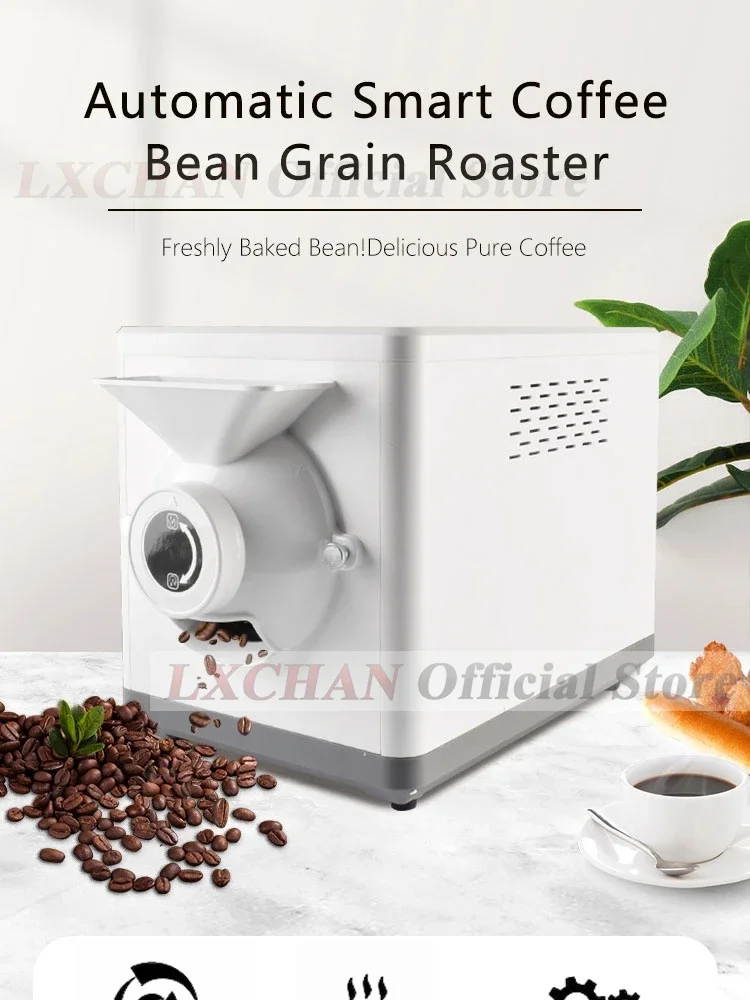 

HomeWise Coffee Bean Roaster Automatic Household Roasting Machine Grain Dryer Roaster Sesame Cocoa Multifunction Roasting Maker