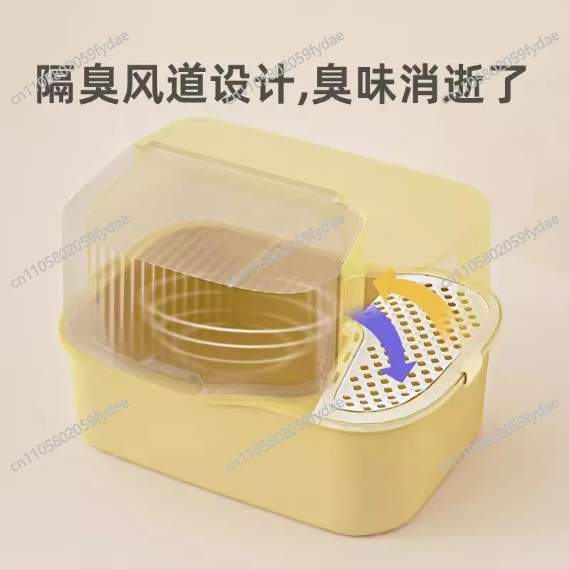 Super Large Cat Litter Box, Fully Enclosed Anti-Splash Design, Cat Toilet with Anti-Odor Features for Convenient and Hygienic