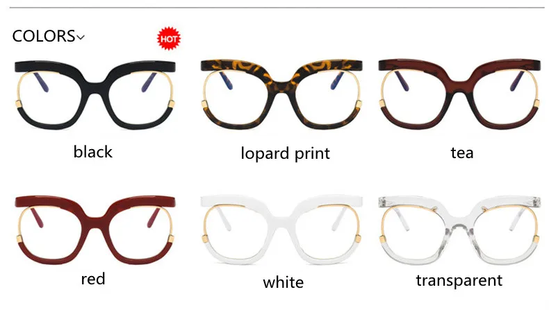 Leopardenmuster, rot, übergroß, quadratisch, Lesebrille für Damen, Anti-Blaulicht, 2022, modisch, Computer-Brille, Rahmen, Sehentfernung – Detail 5