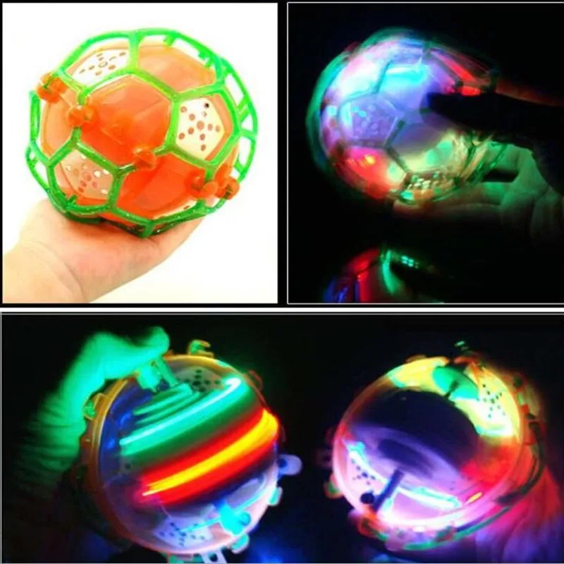 Children Fun Light-emitting Toys Electric Dancing Soccer Ball With Rope Musical Jumping Ball Glitter Bouncy Ball Kids Toy Gifts