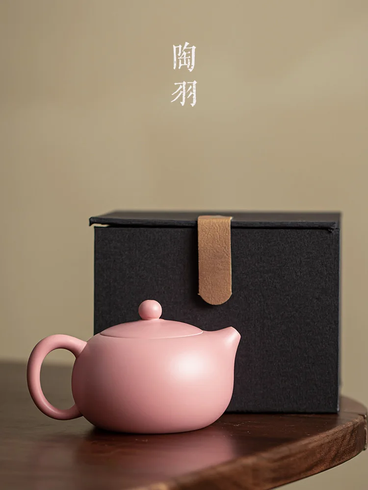 Handmade Xishi Famous Artist Purple Clay Women's Home Size Capacity Single Pot Kung Fu Pot, Tea Set