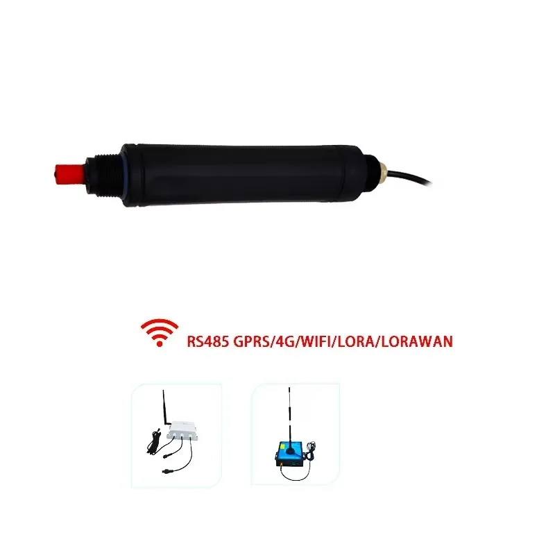 LORA LORAWAN GPRS WIFI 4G RS485 مستشعر أيون الذاكرة المذاب للمياه