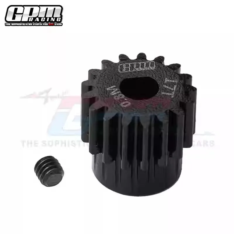 GPM Chrome Steel Motor Gear 15T-19T RC Motor Gear (32P/0.8M, Hole Diameter 5mm)