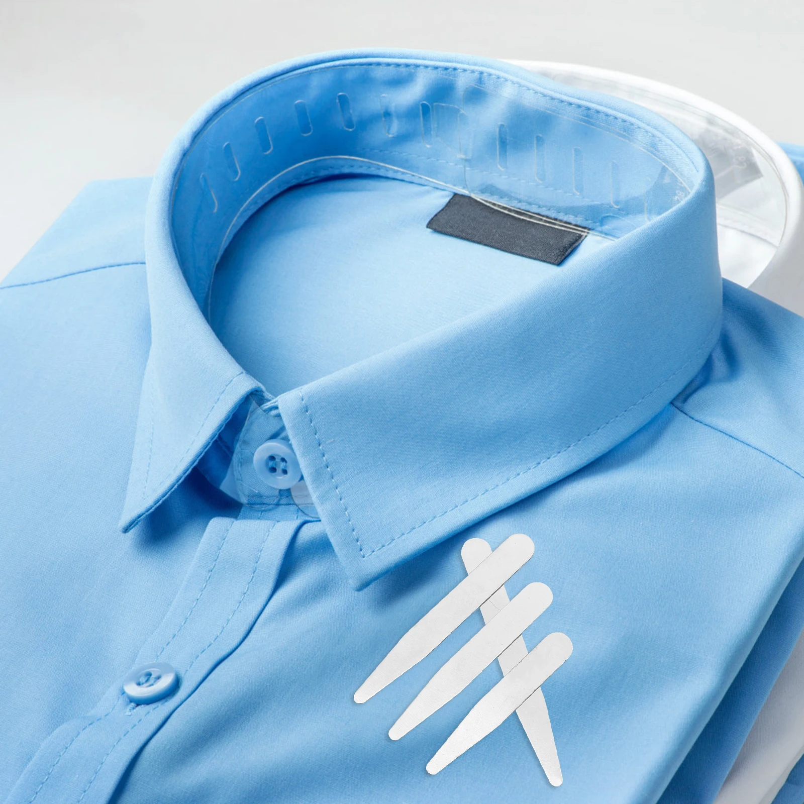 

36pcs Stay Collar Stays Acrylic Dress Stiffener Men Shirt Holders For Men Shirts Smooth Edges Prevent Wrinkle Metal Holders