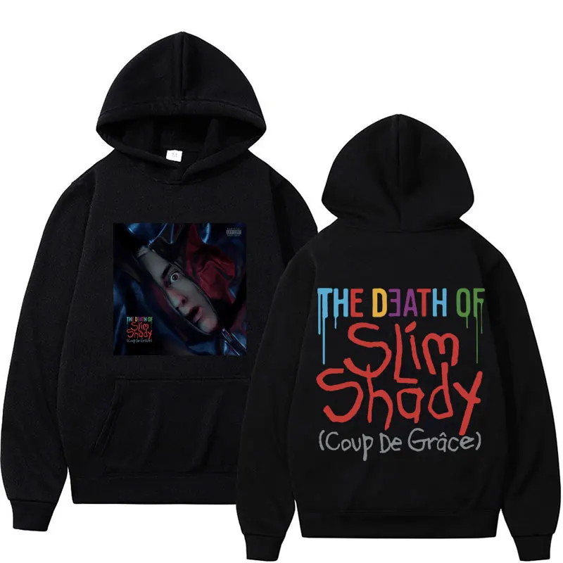 Limited Eminem The Death of Slim Shady Hoodies Men Women Fashion Hip Hop Punk Sweatshirt High Quality Oversized Pullovers Hoodie