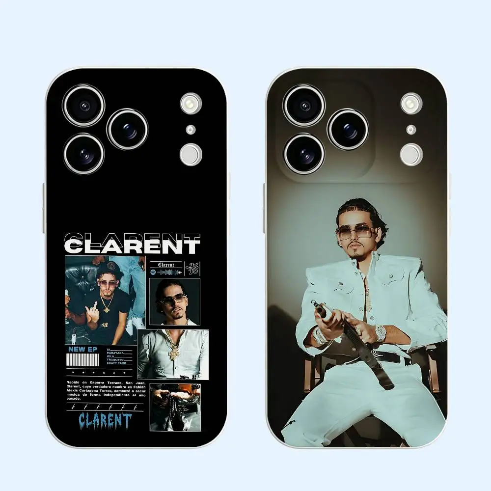 Funda de TPU Suave Negra C-Clarent Kp Enzaciao Casamigos para iPhone 17 16 15 14 13 12 11 Pro Max Plus E Mini, Funda de Silicona para Teléfono